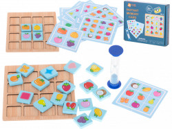 Wooden memory board game