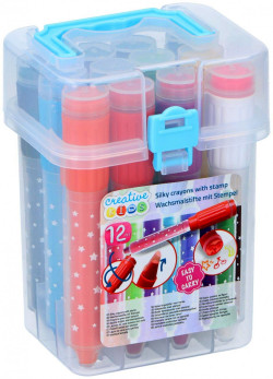 Colored crayons with sealing ends 12 pcs