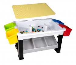 Construction toy table + cubes 300 pieces