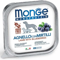 Monge Monoprotein Lamb with Blueberries