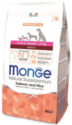 Monge Speciality Line Adult Extra Small Salmon & Rice 800g