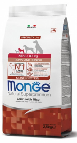 Monge Dog Speciality line Mini puppy & junior Lamb&rice