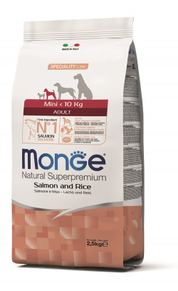 Monge Dog Speciality line Mini Adult Salmon&rice 800 gr