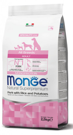 Monge Dog Speciality line All Breeds Adult Pork, rice&potatoes 2,5 kg