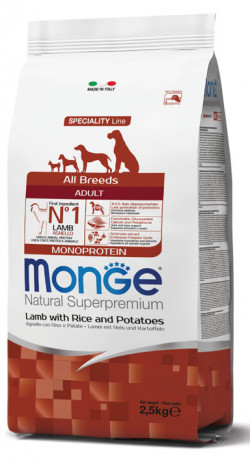 Monge Dog Speciality line All Breeds Adult Lamb, rice&potatoes 2 . 5 kg