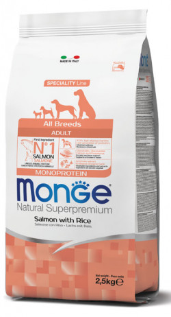 Monge Dog Speciality line All Breeds Adult Salmon&rice 2,5 kg