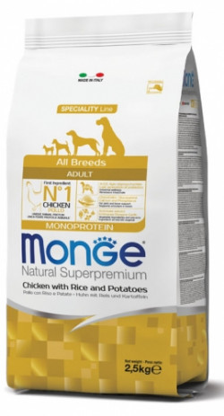Monge Dog Speciality line All Breeds Adult Chicken, rice&potatoes 2,5 kg