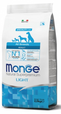 Monge Dog Speciality line All Breeds Adult Light Salmon&rice 2,5kg