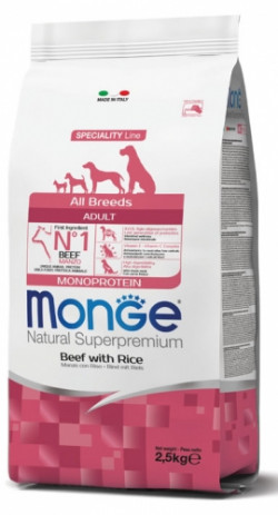 Monge Dog Speciality line All Breeds Adult Beef&rice 2,5 kg
