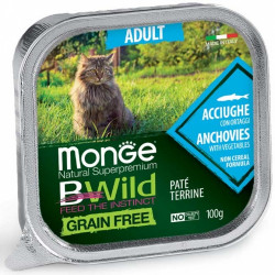 Monge Cat Paté terrine Anchovies with Vegetables – Adult 100 gr