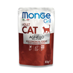 Monge Jelly Cat Pouch Grill 85g – Adult (Lamb)