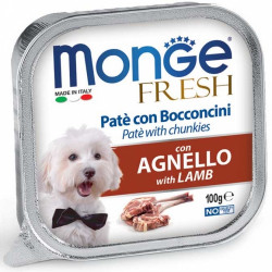 Monge Dog Paté and Chunkies with Lamb