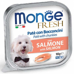 Monge Dog Paté and Chunkies with Salmon