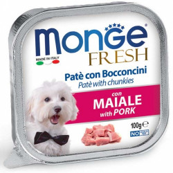 Monge Dog Paté and Chunkies with Pork